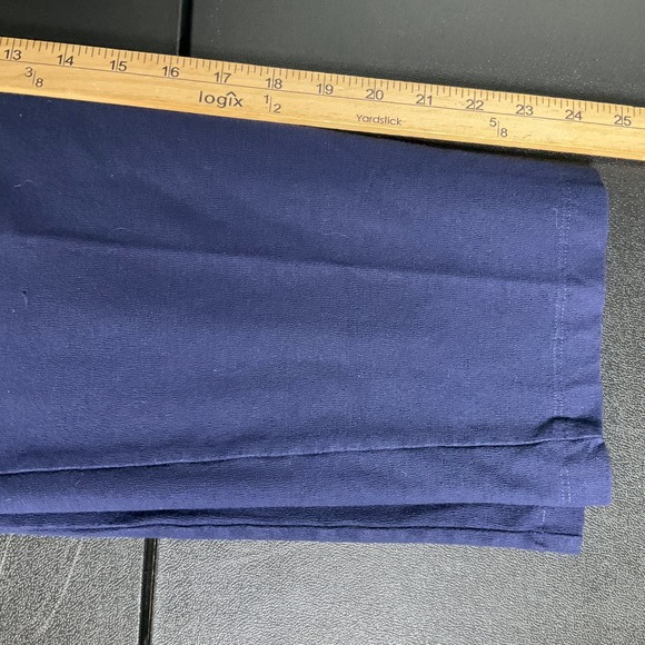 Eileen Fisher Navy Blue Ponte Knit Pull On Ankle Pants Sz L Minimalist Travel - Picture 11 of 13